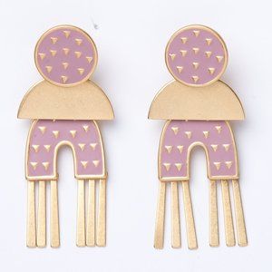 Madewell Mixed-Metal Enamel Earrings